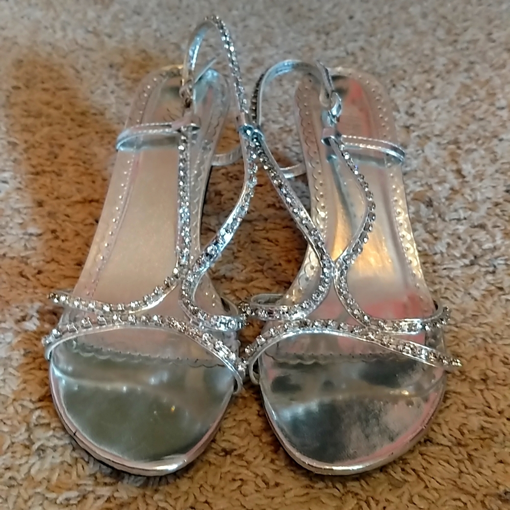 Silver High heels